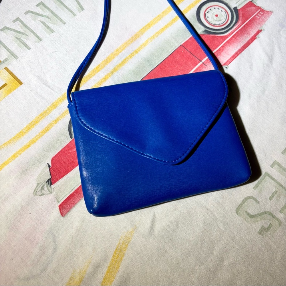 Mossimo Royal Blue Crossbody Envelope Mini Purse with Snap Closure - Picture 6 of 14